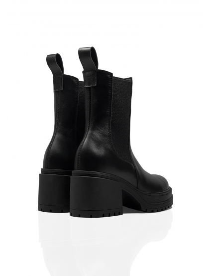 Картинка Черевики чорні шкіряні